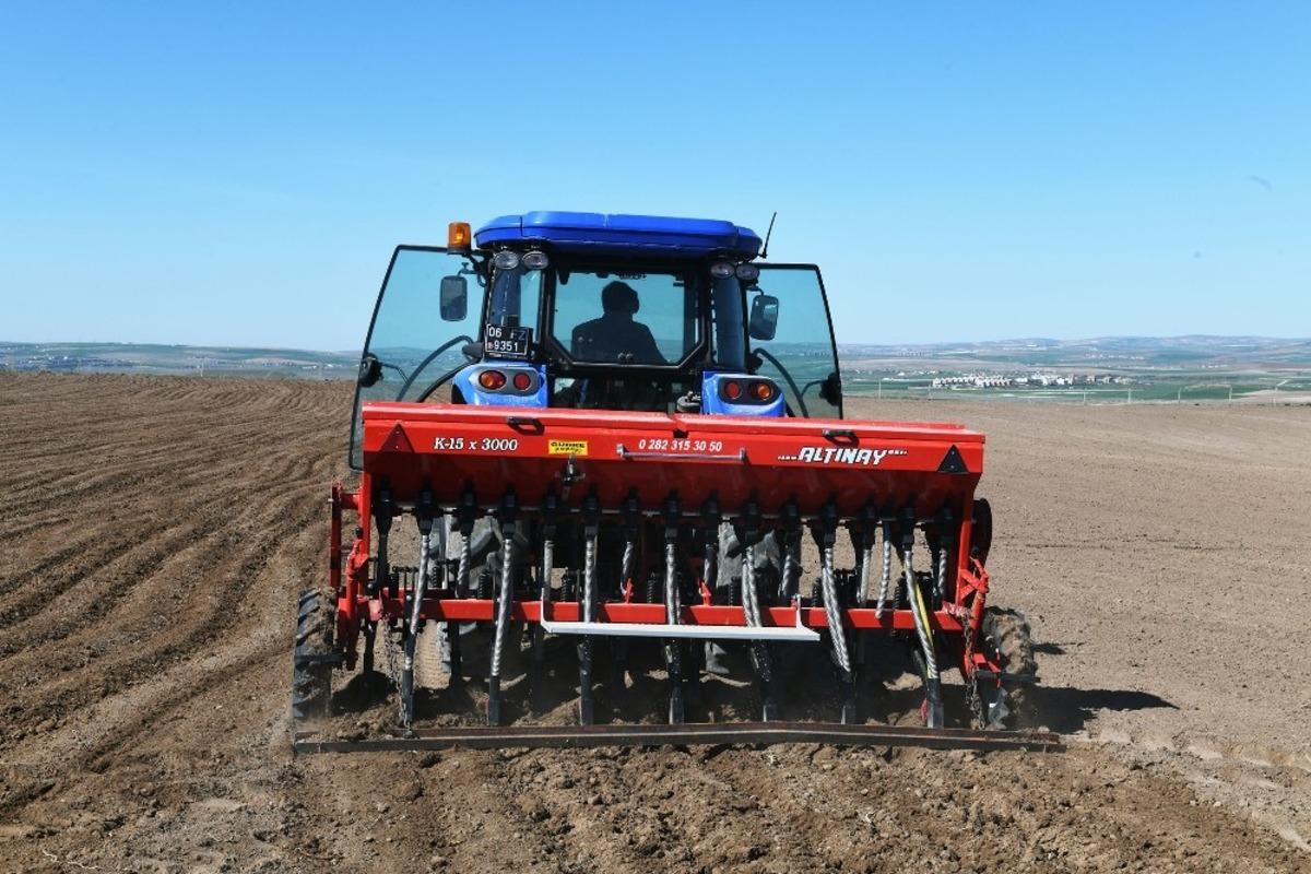 B&uuml;y&uuml;kşehir Belediyesine ait tarım arazilerinde &uuml;retim başlıyor