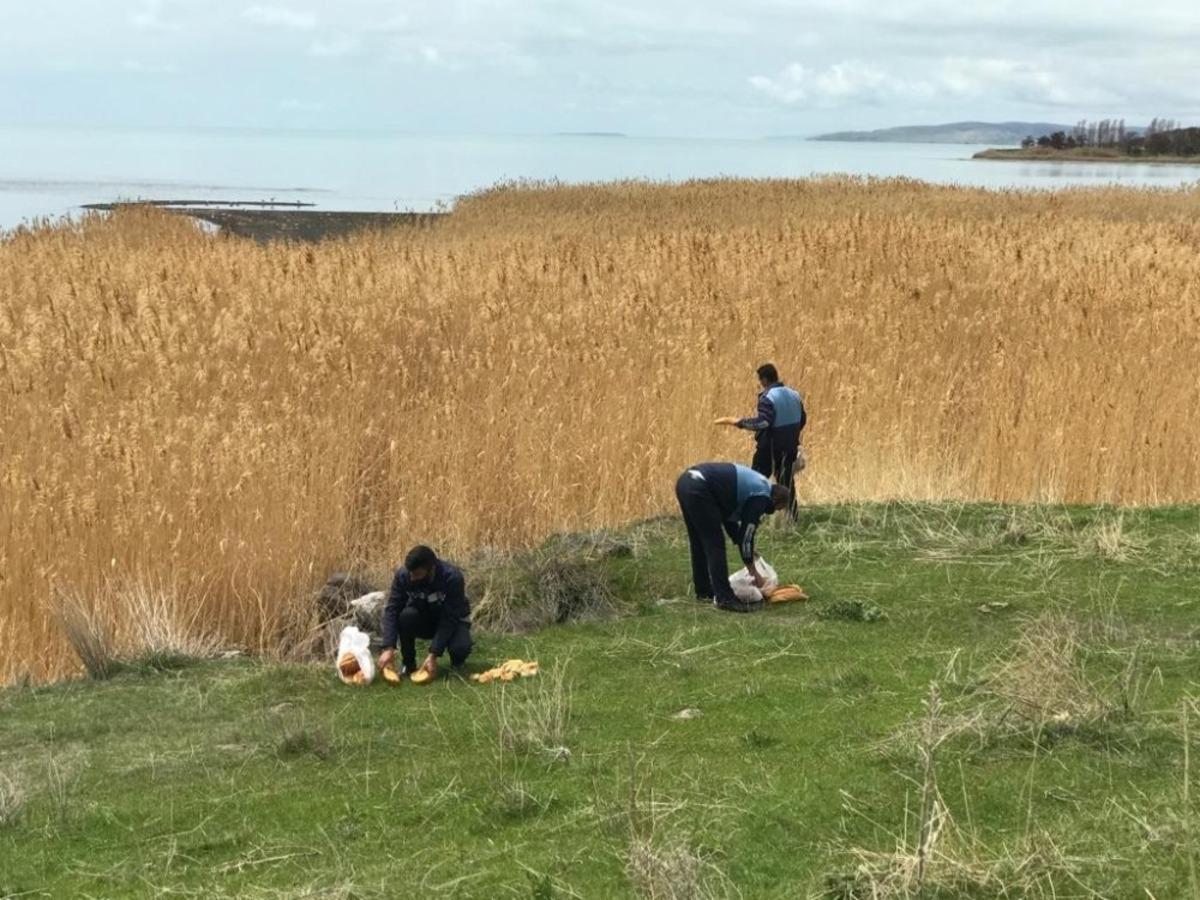 Erciş&rsquo;te doğaya yiyecek bırakıldı