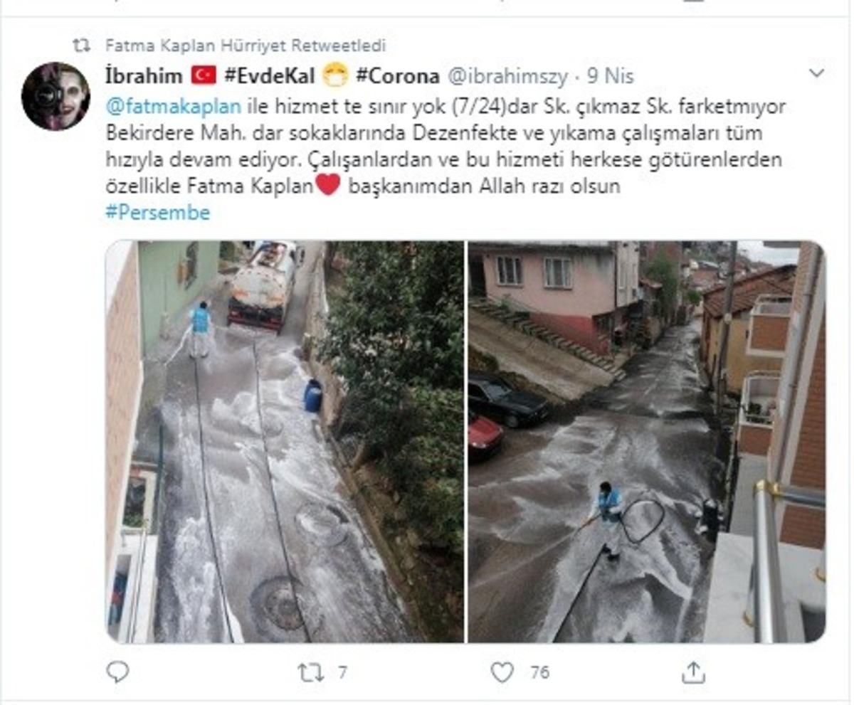 Korona vir&uuml;sle m&uuml;cadele eden ekiplere teşekk&uuml;rlerini sosyal medyadan ilettiler