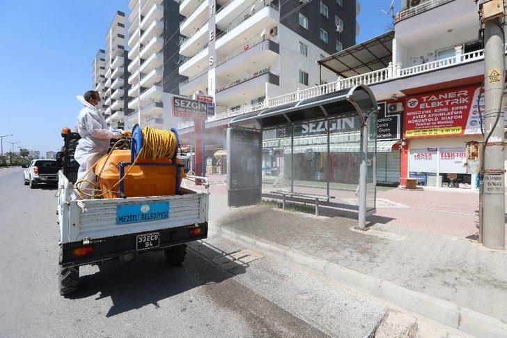 Mezitli’de korona virüsle mücadele çalışmaları sürüyor G4