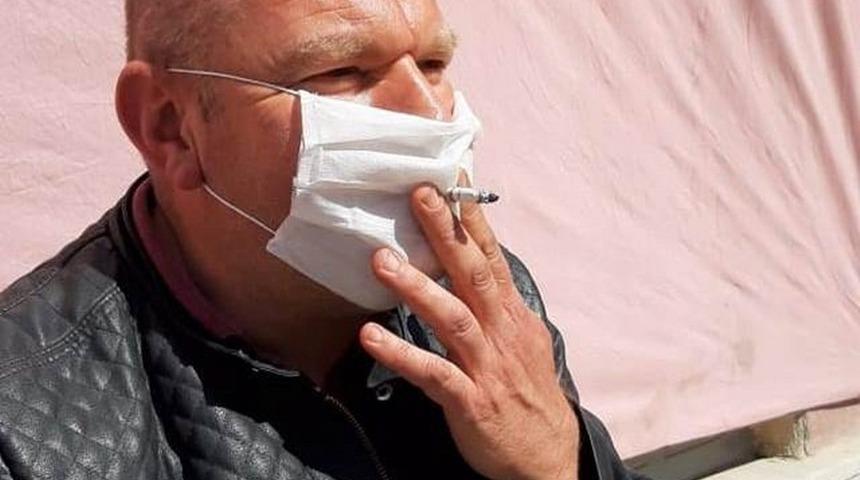 Sigara tiryakisi vatandaştan Korona vir&uuml;s &ouml;nlemi