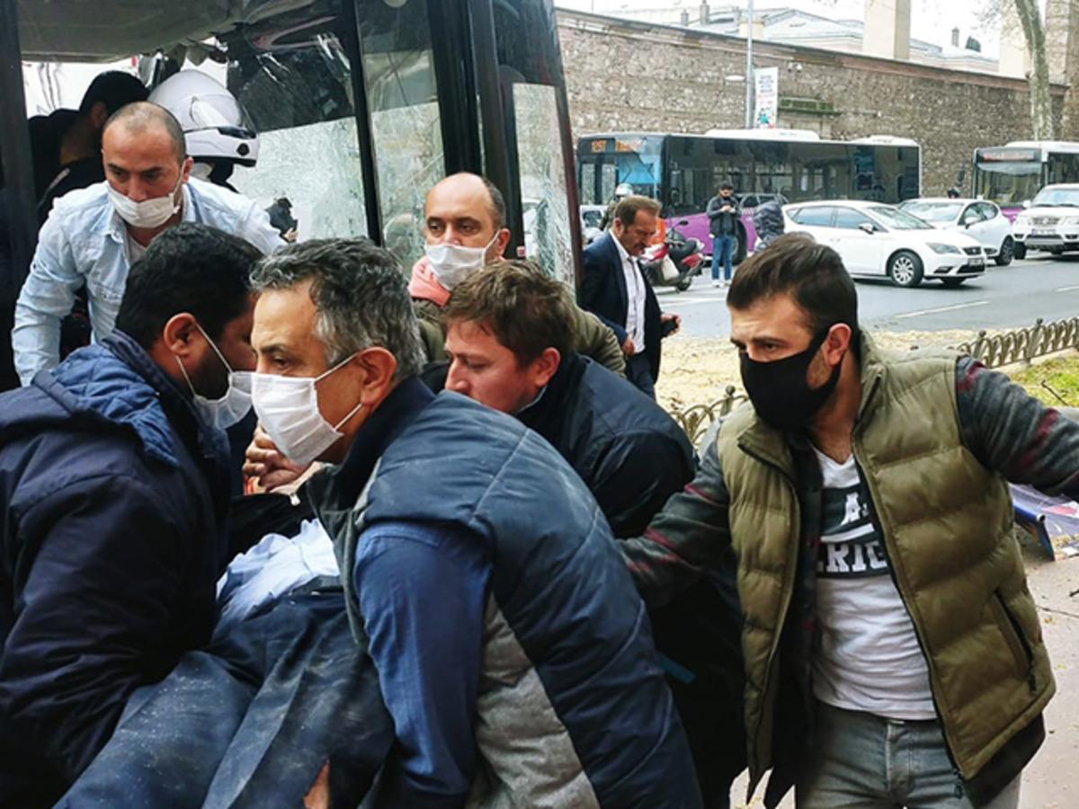 İstanbul'da belediye otob&uuml;s&uuml; dehşet sa&ccedil;tı