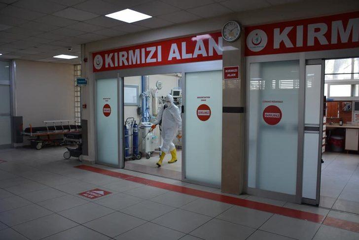 Atatürk Devlet Hastanesi dezenfekte edildi G5