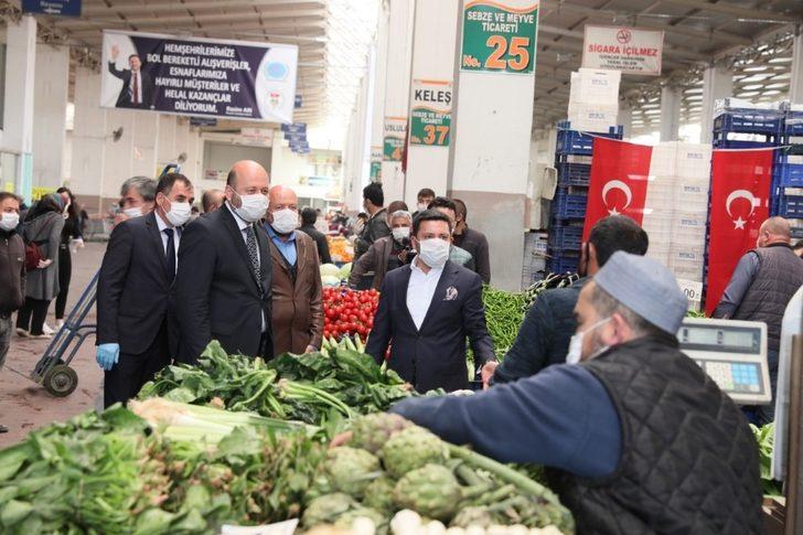 Belediye Başkanı Arı, kapalı pazaryerinde incelemelerde bulundu G2