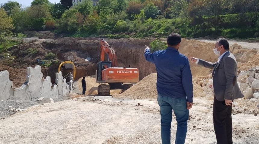 Başkan Kılınç Millet Caddesindeki çalışmayı inceledi