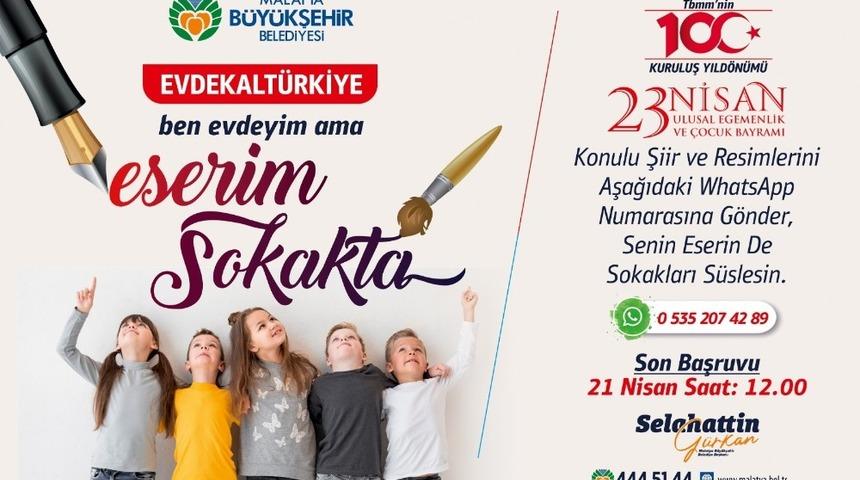 Ben Evdeyim Ama Eserim Sokakta etkinliği 23 Nisan&rsquo;da