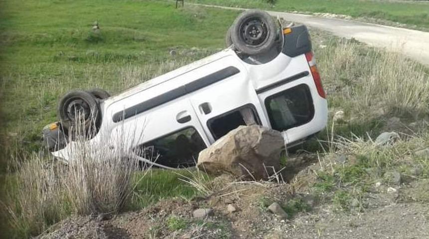 Otomobil takla attı 1 yaralı