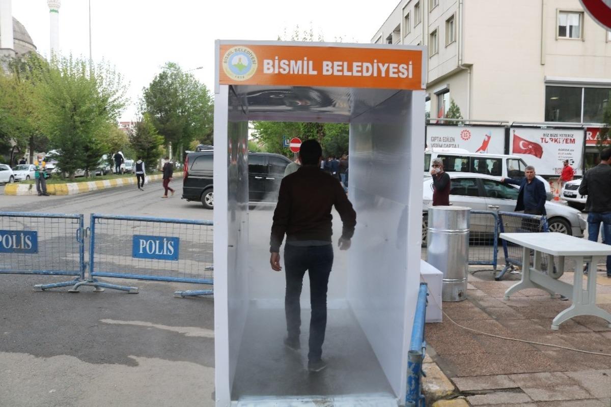 Bismil&rsquo;de dezenfeksiyon t&uuml;nelleri hizmete girdi