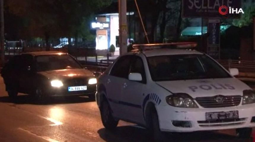 Çalıntı aracı polisin üzerine sürdü! 1’i polis 2 yaralı