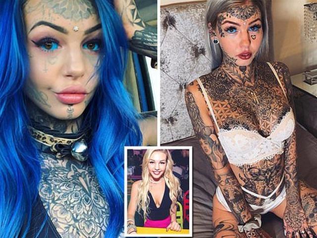 Dövmelerine 20 bin sterlin harcayan Amber Luke dövmesiz halini paylaştı 