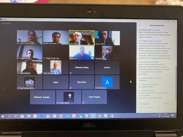 Eskinazi, online toplantıda konuştu