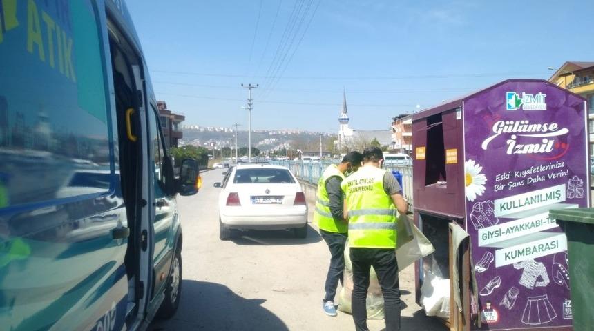 İzmit&rsquo;te tekstil kumbaralarının sayısı 250&rsquo;ye &ccedil;ıkarıldı