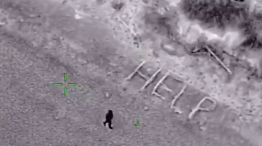 Salgından kaçan kişi adada mahsur kaldı