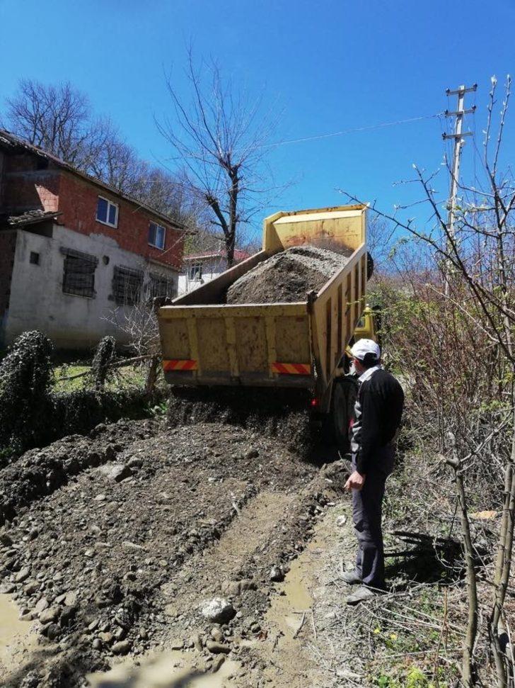Cide Üçağıl köyü yolları bakımdan geçirildi G2