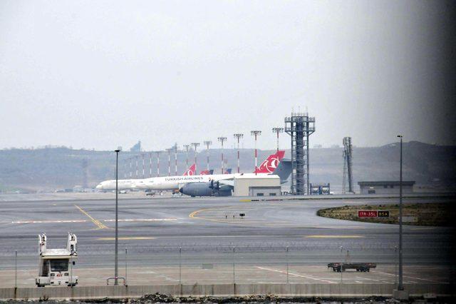 İngiliz Askeri kargo uçağı sağlık ekipmanları almak için İstanbul’da
