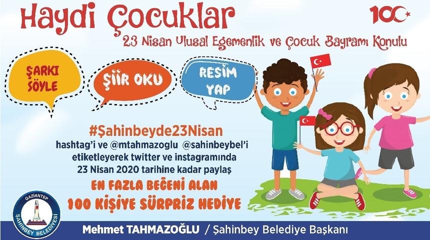 Şahinbey&rsquo;de 23 Nisan etkinlikleri