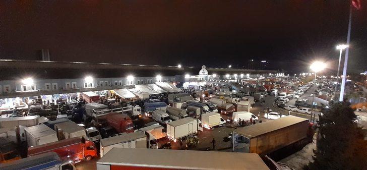 Bayrampaşa sebze halinde sokağa çıkma yasağı yoğunluğu G1