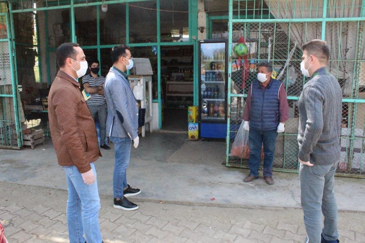 Kaymakam Almalı, karantina b&ouml;lgesinde incelemelerde bulundu