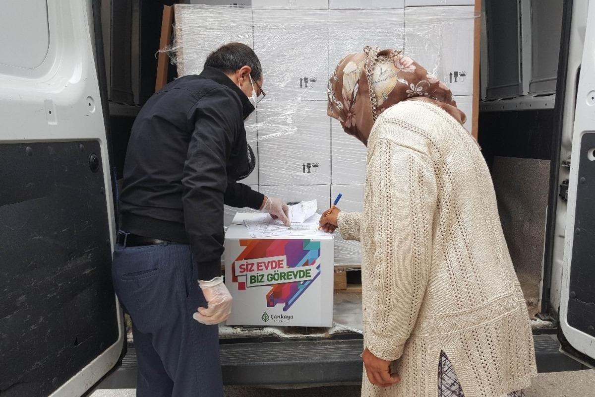 &Ccedil;ankaya Belediyesinin Ramazan kolisi dağıtımı başladı