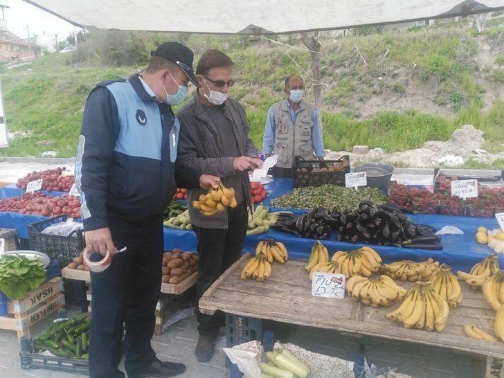 Zabıta ekipleri pazar yerini denetledi G4