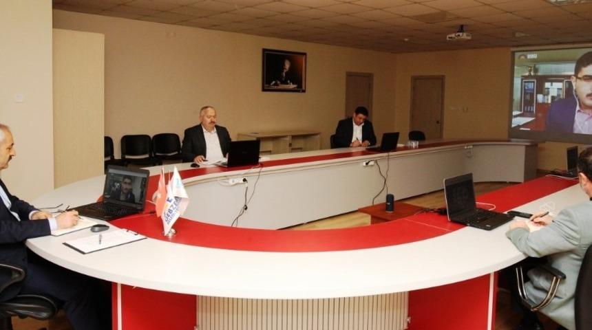 Başkan B&uuml;y&uuml;kg&ouml;z, telekonferans ile bilgi aldı