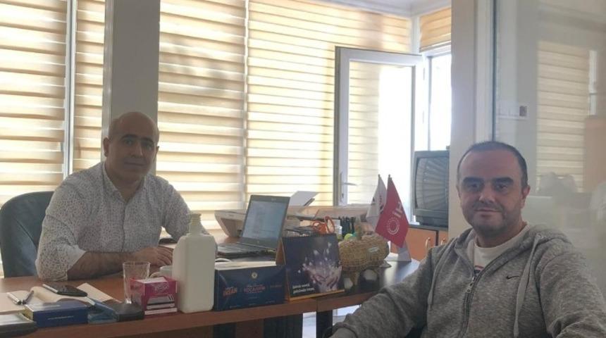 Milli Takım Antren&ouml;r&uuml; Hakan Şahade&rsquo;den İHA B&ouml;lge M&uuml;d&uuml;r&uuml; Adnan Kulak&rsquo;a ziyaret