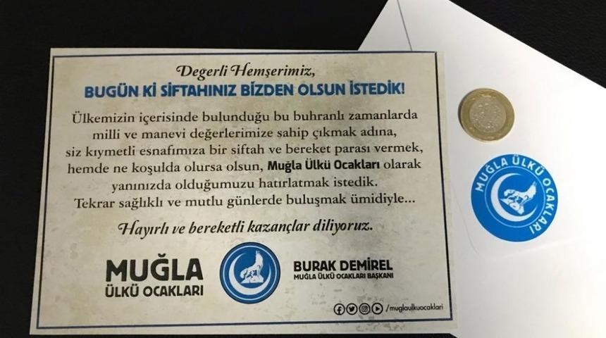 Muğla&rsquo;da esnaf g&uuml;ne &Uuml;lk&uuml; Ocakları&rsquo;nın siftahıyla başladı