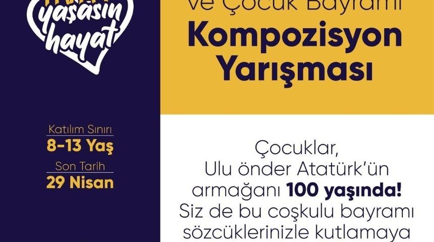 &Ccedil;ocuklar 23 Nisan coşkusunu kaleme alacak