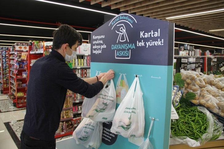 Kartal Belediyesinden marketlere dayanışma askısı G2