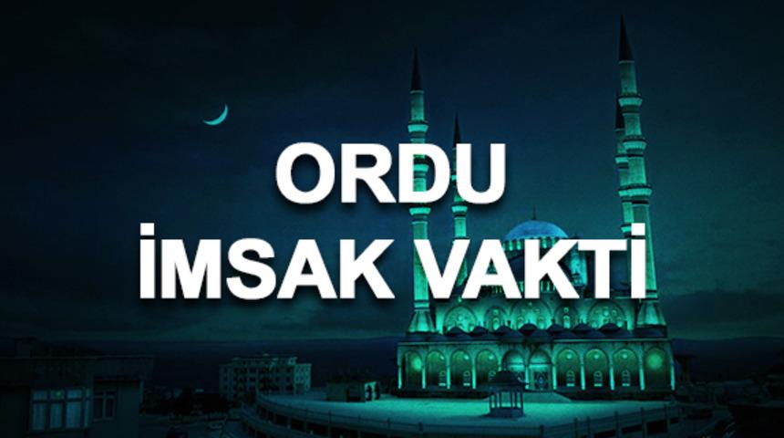 Ordu imsakiyesi 2020: Ordu sahur saati ve imsak vakti kaçta? 