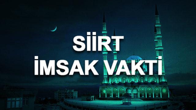 Siirt imsakiyesi 2020: Siirt sahur saati ve imsak vakti kaçta? 