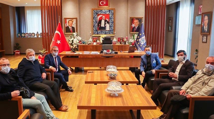 Erbaş ve Yıldırım&rsquo;dan Başkan Işık&rsquo;a ziyaret