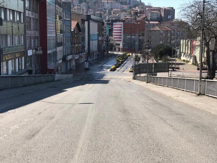 Sakarya, Kocaeli ve Zonguldak'ta kısıtlamanın ilk gününde cadde ve sokaklar boş kaldı G1