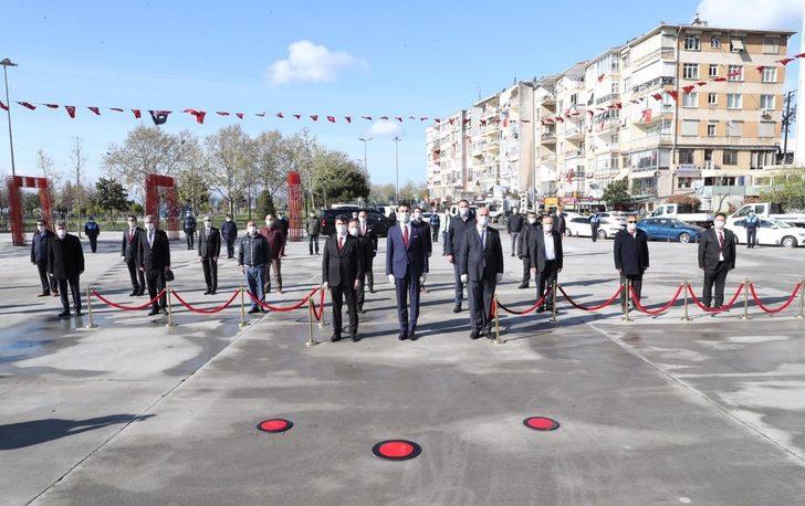 Kartal’da Atatürk Anıtı’na çelenk koyma törenine sınırlı katılım G5