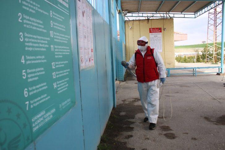 Uşak cezaevinde dezenfekte işlemleri sürüyor G4