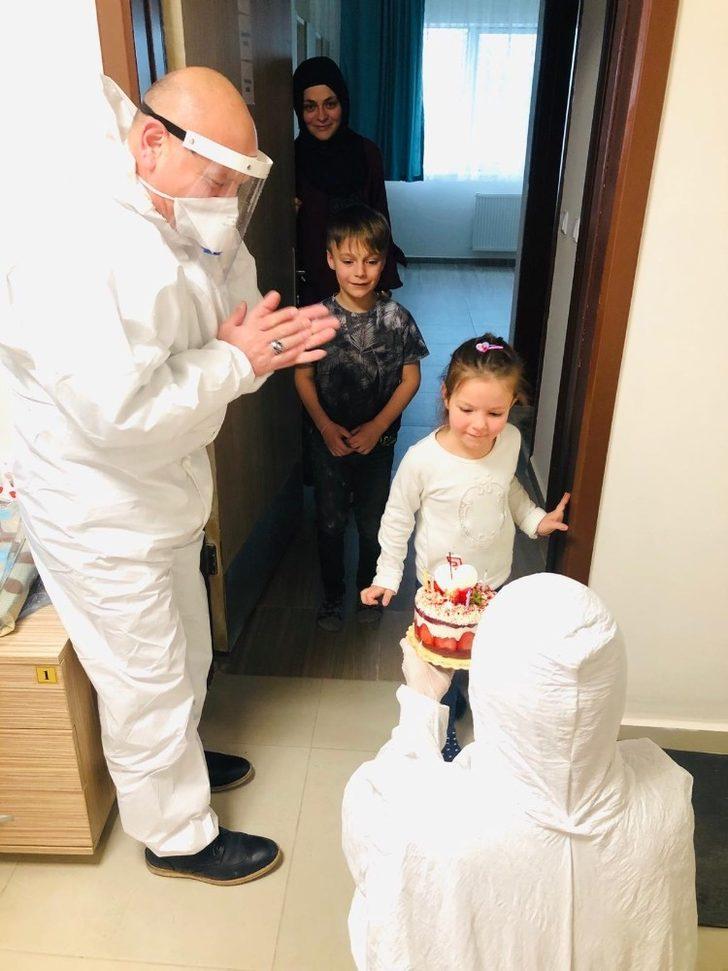 Giresun’da karantinada bulunan 5 yaşındaki Elisa’ya doğum günü sürprizi G4