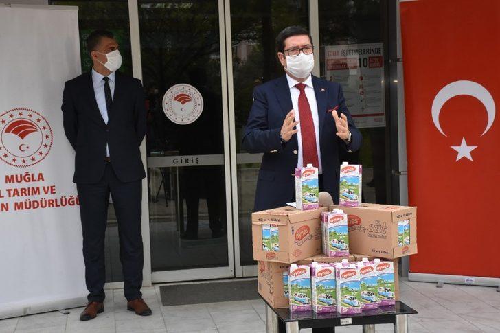10 ton süt dağıtımı yapıldı G1
