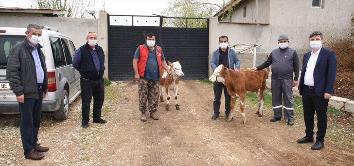 Milli Dayanışma Kampanyası'na geçim kaynakları hayvanlarıyla katıldılar G1