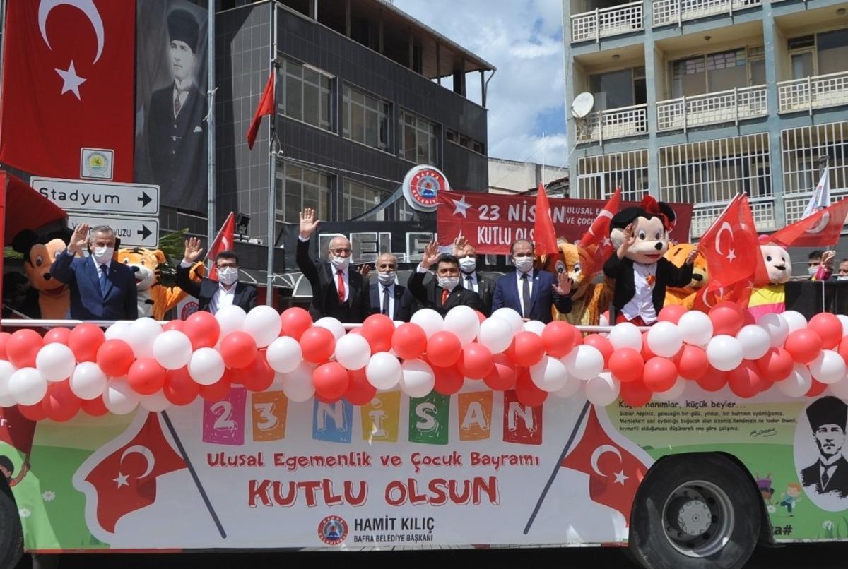 Bafra&rsquo;da 23 Nisan coşkusu bir başka oldu