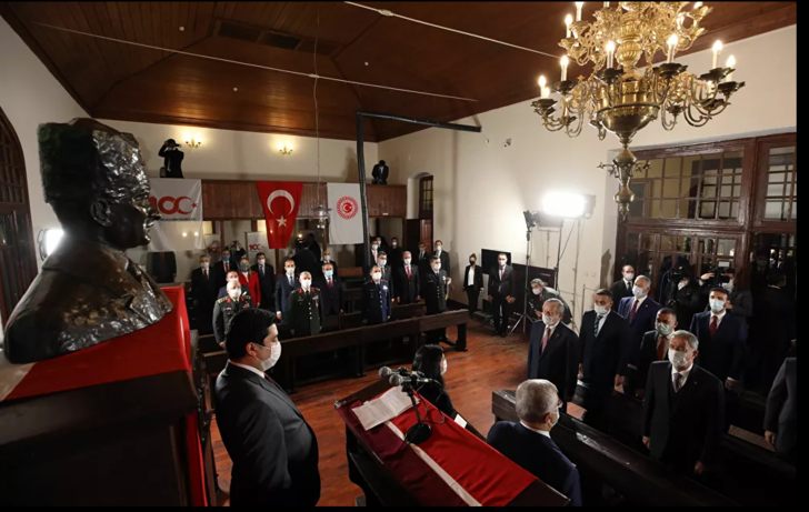 TBMM'nin açılışının 100. yıl dönümü Birinci Meclis'te maskelerle kutlandı G2