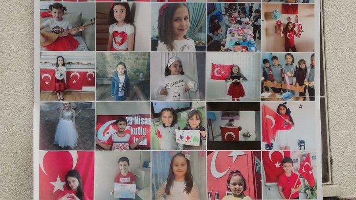 Çocukların bayram kutlamaları oluşturulan posterlerle sergilendi G2