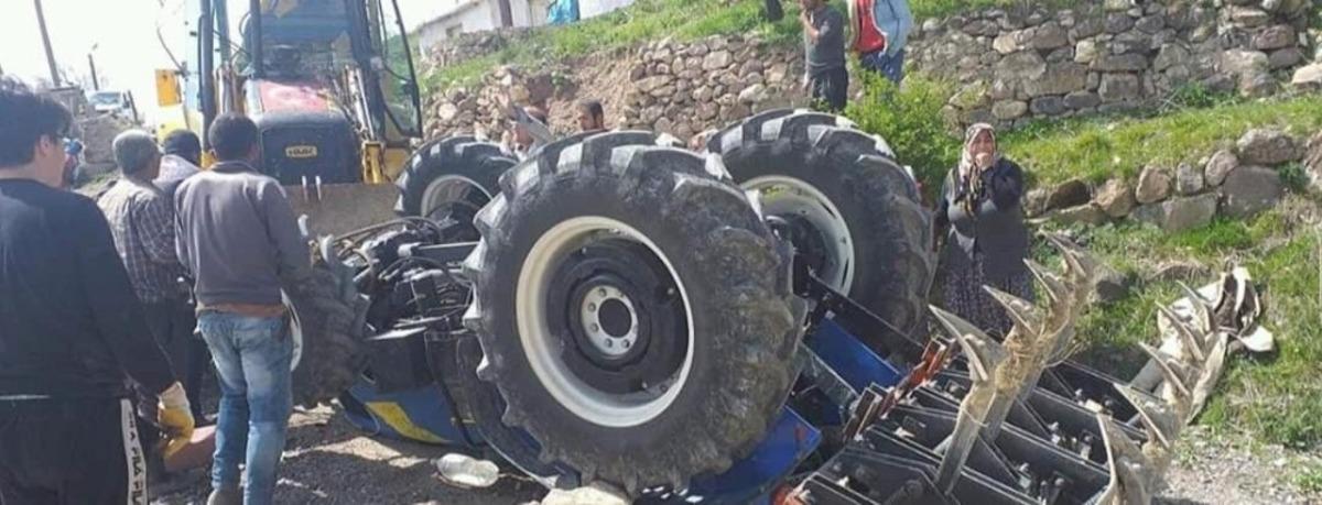 Devrilen trakt&ouml;r baba kızın sonu oldu