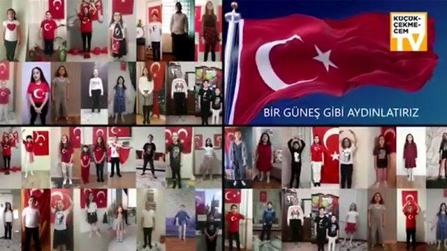 Küçükçekmeceli miniklerden Atatürk  çocukları şarkısı
