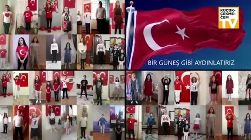 Küçükçekmeceli miniklerden Atatürk  çocukları şarkısı