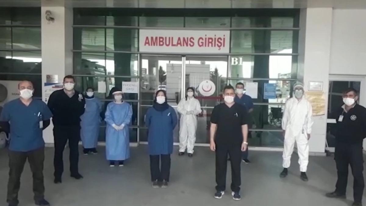 Sağlık ve polis ekipleri &ccedil;ocukları unutmadı
