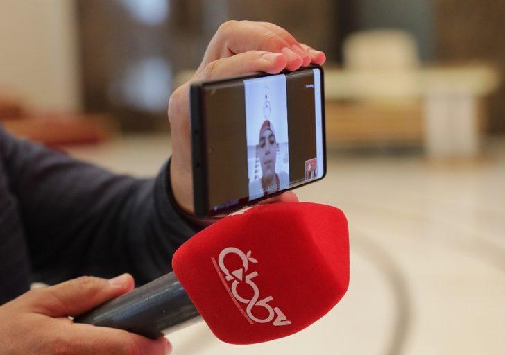 Başkan Böcek şampiyon yüzücülerle video konferansla buluştu G2