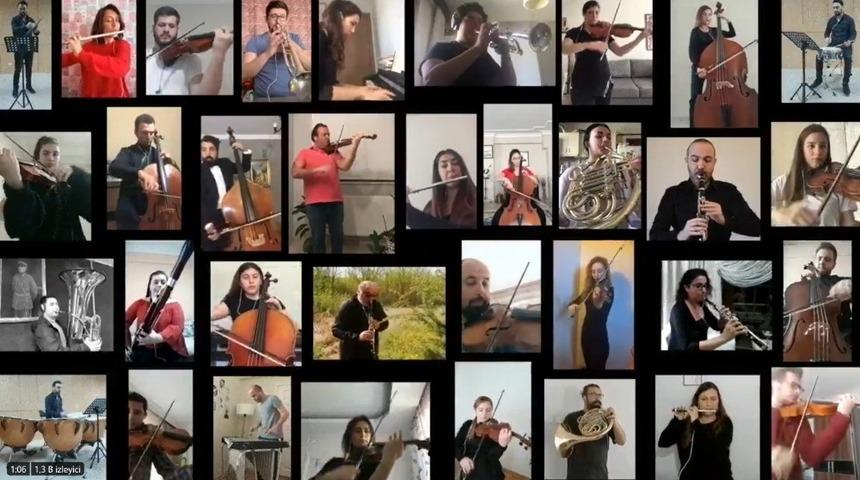 Trakya &Uuml;niversitesi Balkan Senfoni Orkestrası&rsquo;ndan, Meclis&rsquo;in 100. Yılı ve 23 Nisan kutlamaları i&ccedil;in &ldquo;Evde İstiklal Marşı&rdquo;