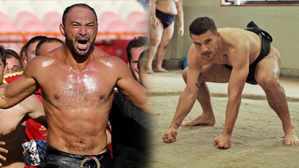 Lukas Podolski Kırkpınar Başpehlivanı Ali G&uuml;rb&uuml;zle g&uuml;reşecek