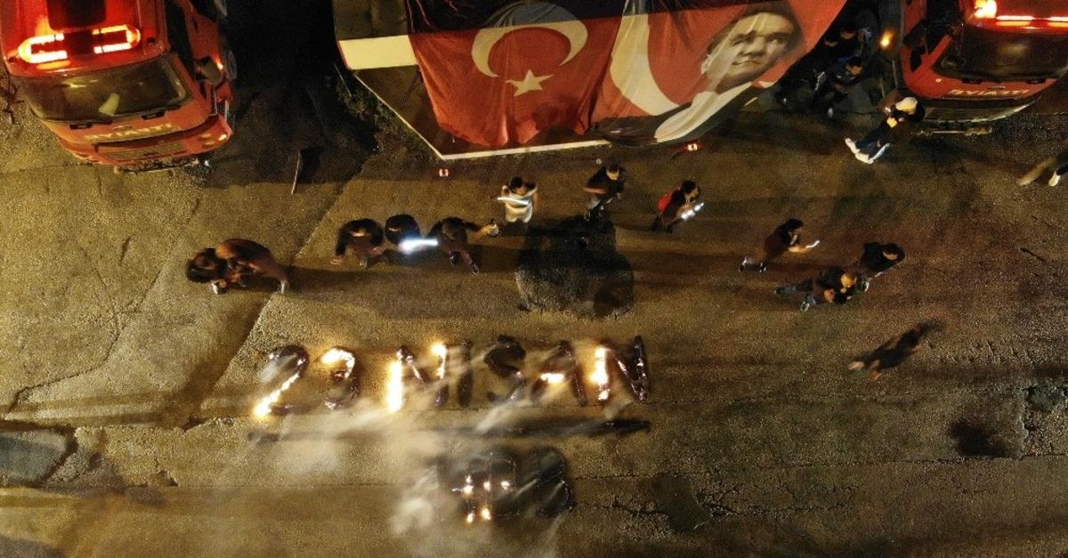 İtfaiyecilerden 23 Nisan kutlaması