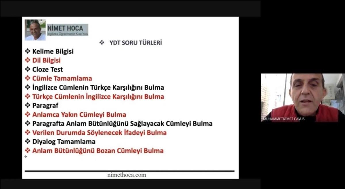 &Ouml;SYM Yabancı Dil Testi Online Kolay Soru &Ccedil;&ouml;z&uuml;m Teknikler Semineri ger&ccedil;ekleşti